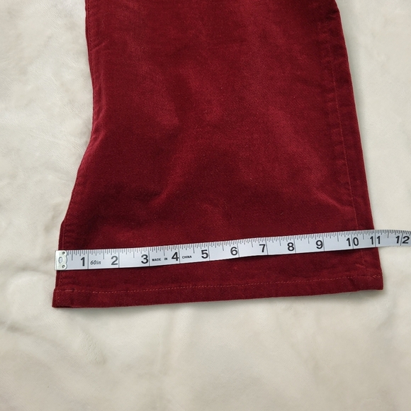 Dear John Rosa Flare Red Velvet Pants. Size 31 Waist - Picture 14 of 14